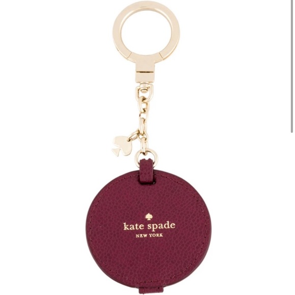 Kate Spade Circle Mirror Leather Key Chain - Picture 1 of 5